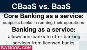CBaaS vs BaaS - core banking as a service vs banking as a service