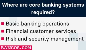 Where are core banking systems required?